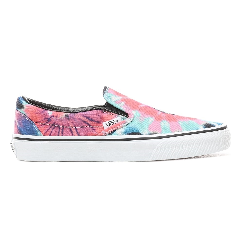 vans classic slip on tie dye multi true white